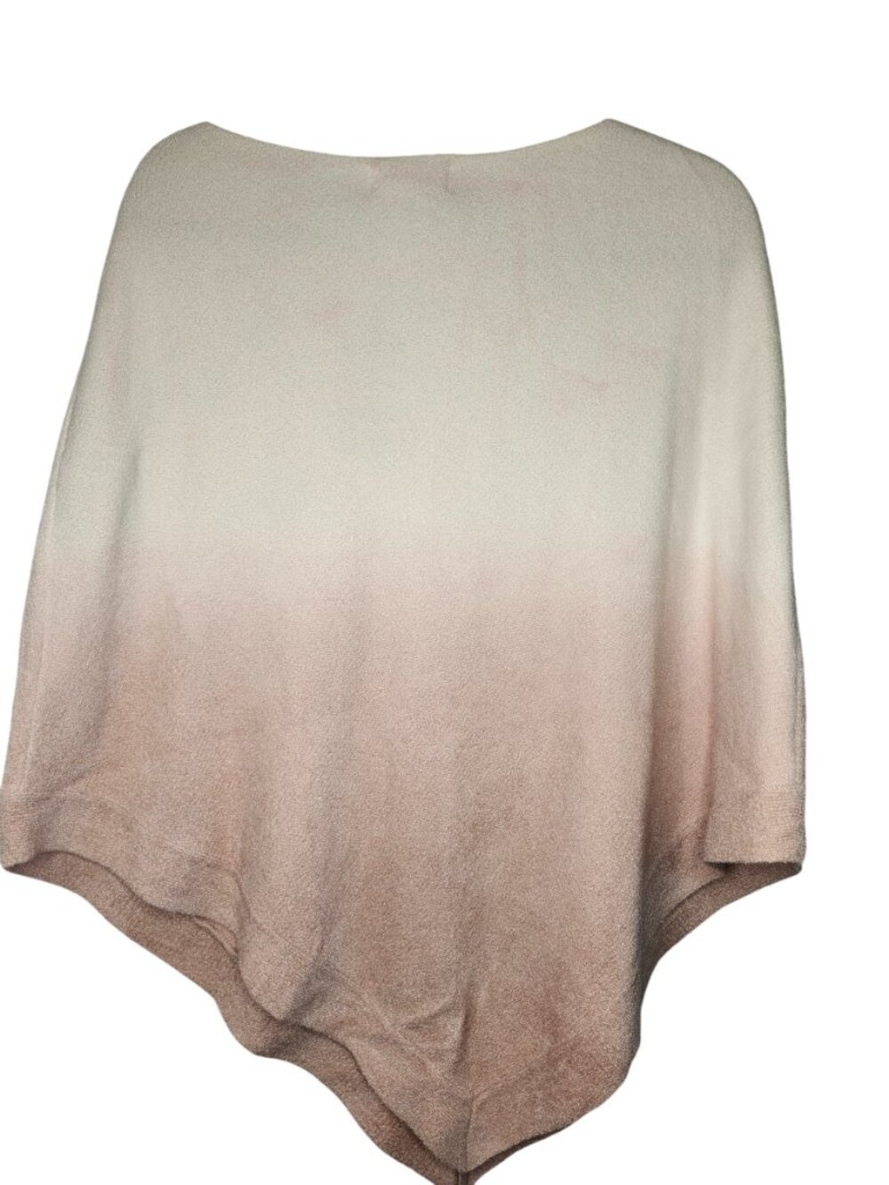 NEW Barefoot Dreams Pink and White Ombre Poncho One Size - Picture 2 of 6